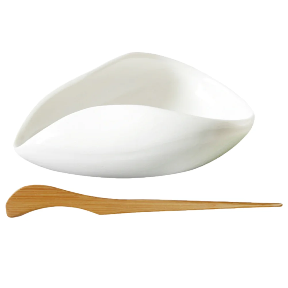 

Vintage Tea Set Office Ceremony Supply Scoops Canisters Kitchen Coffee Bean Ceramic Holder Ceramics Display Tray