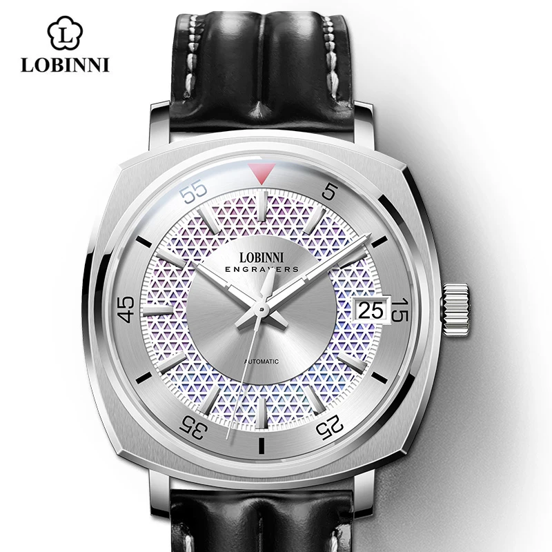 

LOBINNI Brand Watch Men Luxury Sport Fashion Automatic Mechanical Watch Vintage Man Waterproof Business Calendar Date Wristwatch