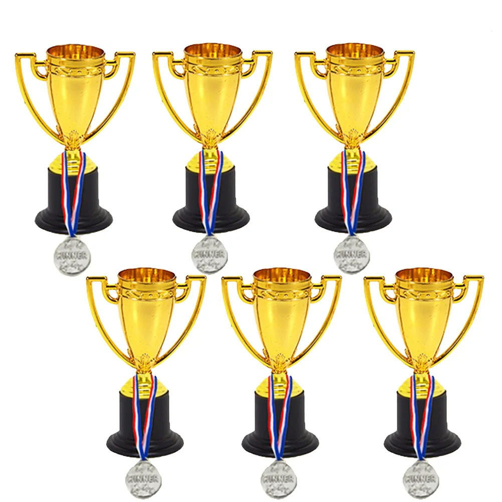 

Trophy Trophies Award Medals Cup Party Gold Winner World Kids Place First Favors Competition Mini Toys S Children Athletic