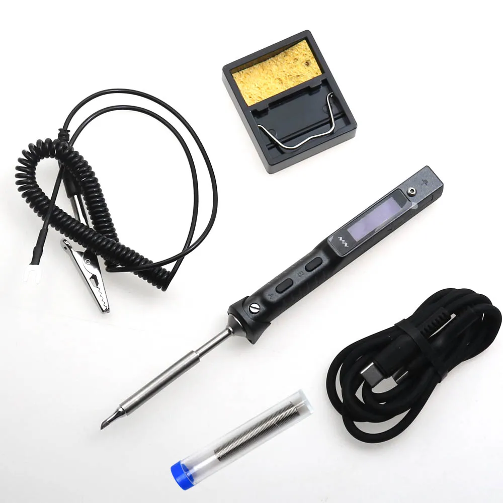 Original TS101 65W Digital Electric Soldering Iron LCD Programable Display Adjustable Temperature ts100 version no power supply