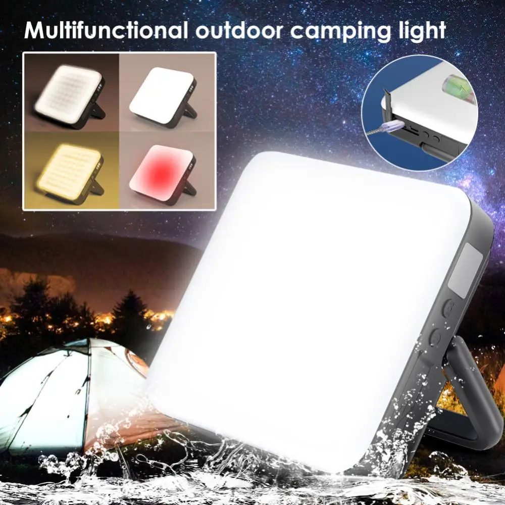

Rechargeable LED Camping Lantern Tent Lamp Camping Tent Light Outdoor Hiking Night Hanging Lamp Emergency Light Work Light