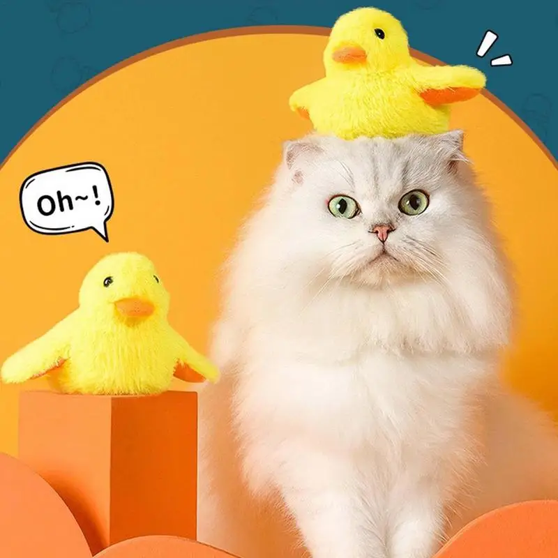 

Interactive Cat Duck Toy Flapping Soft Sound Plush Self Plays Multipurpose Cute Pluffy Electric Toys For Cats Dogs Pets Supplies