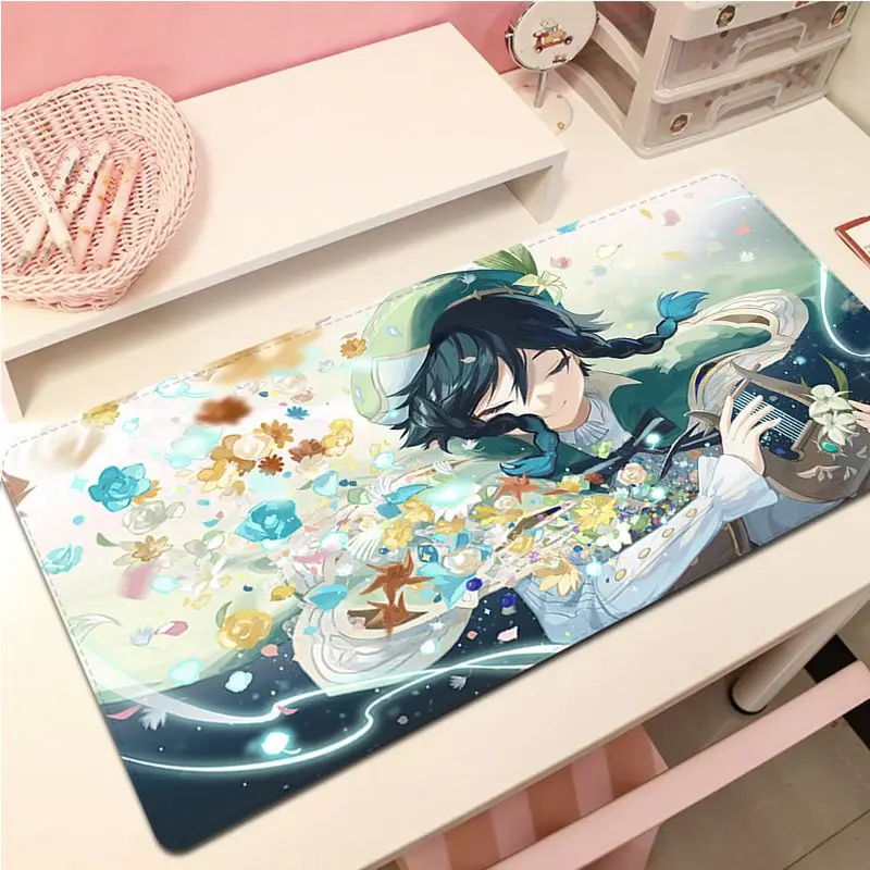 

Genshin Impact Venti 90x40cm Big Thickened Mouse Pad Oversized Gaming Keyboard Notebook Table Mat for PC Desk Pad