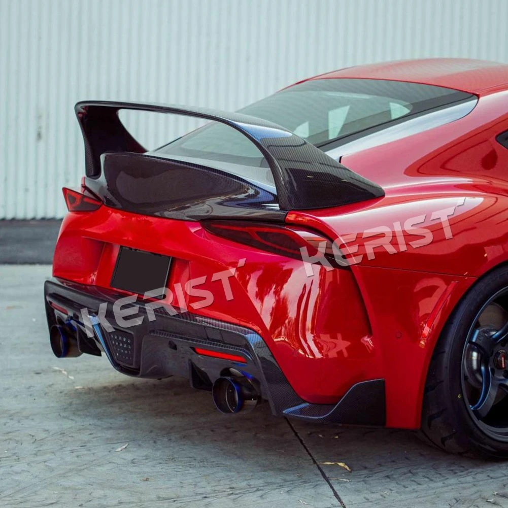 Спойлер из углеродного волокна для Toyota Supra A90 Coupe 2019-21 задняя крыло багажника губа
