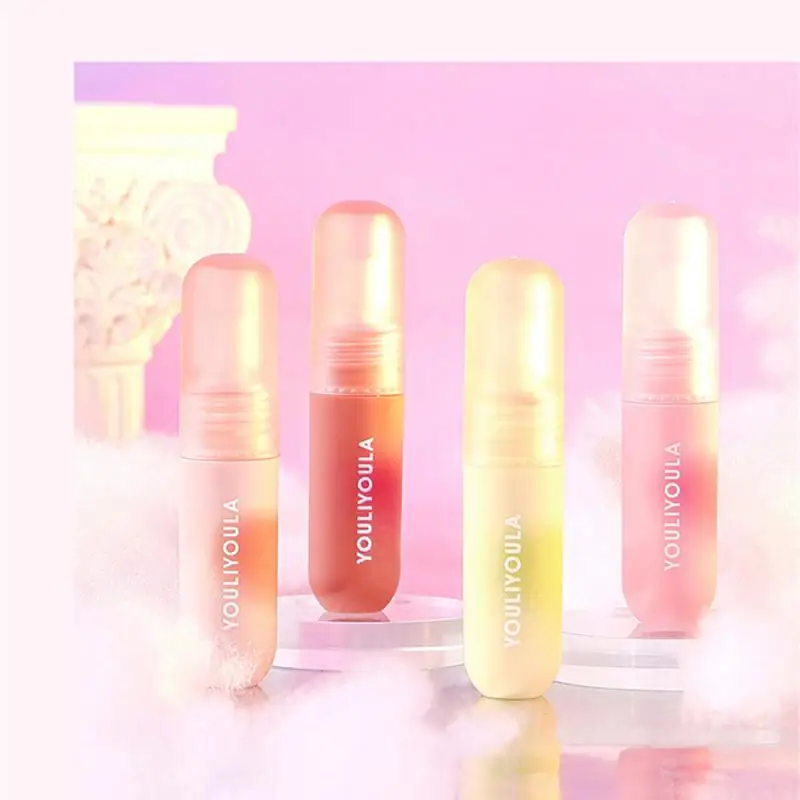 

New 4 Colors Lipstick Lip Gloss Sexy Red Moisturizing Waterproof Sustained Air Lip Glaze Matte Lip Gloss Korean Makeup Cosmetics
