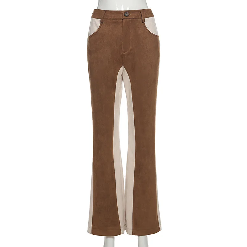

Y2K Aesthetic 90s Casual Female Trousers Fashion Vintage Sweatpants Women Pants 2021 New Summer Brown High Waist Straight Pant