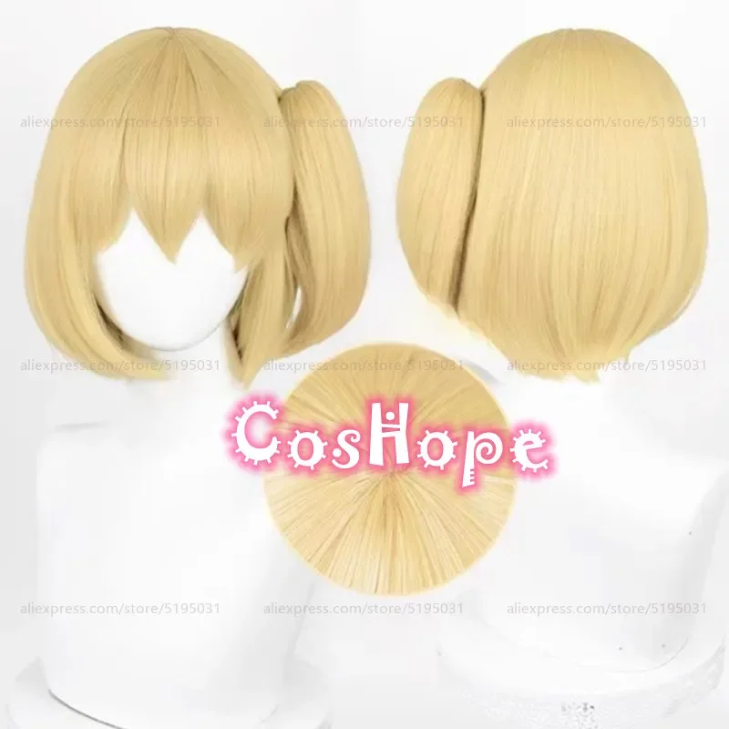 Ячи Хитока Косплей Парик С Конским Хвостом Теплый Золотой Аниме Термостойкие