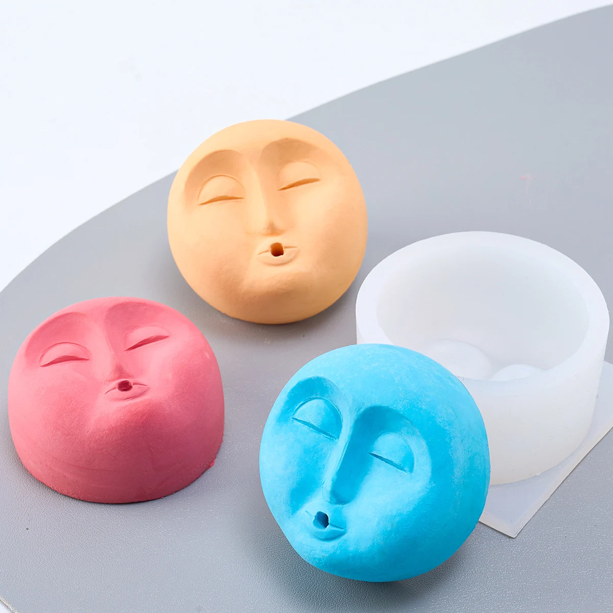 Основа для благовоний с человеческим лицом силиконовая форма пластырь