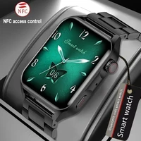 2022 new nfc smartwatch men amoled hd screen always display the time bluetooth call ip68 waterproof smart watch women for xiaomi