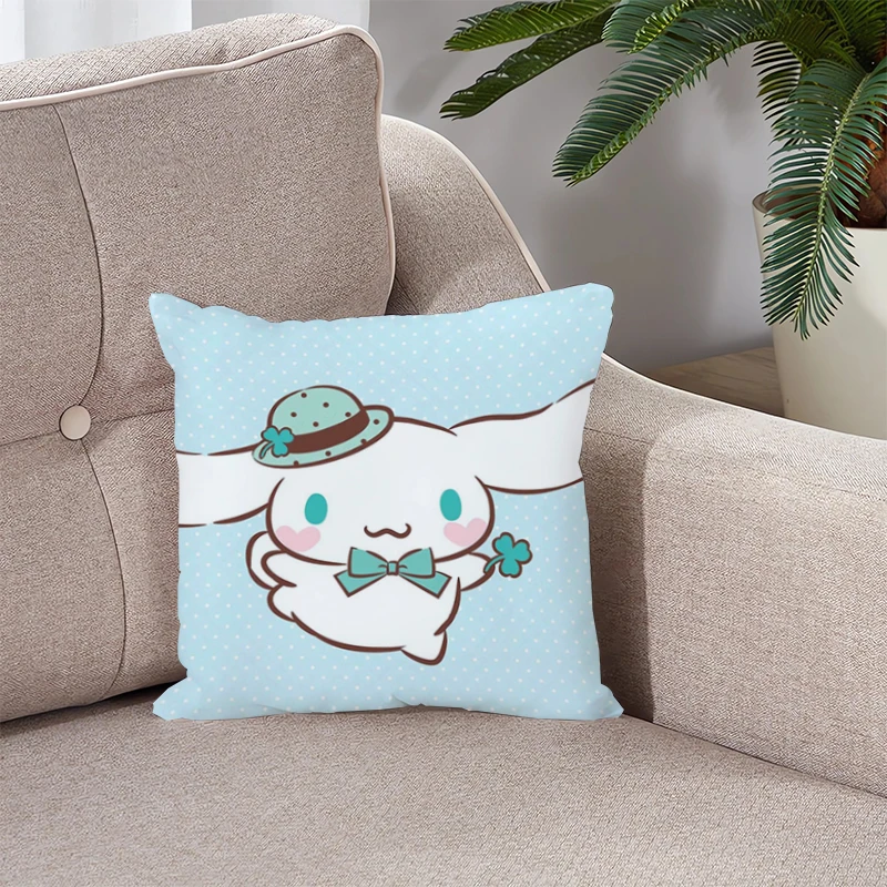 

Cinnamoroll Pillowcase Anime Pillow Covers Ornamental Pillows for Living Room Cushion Cover Short Plush Decorative Sofa Cushions
