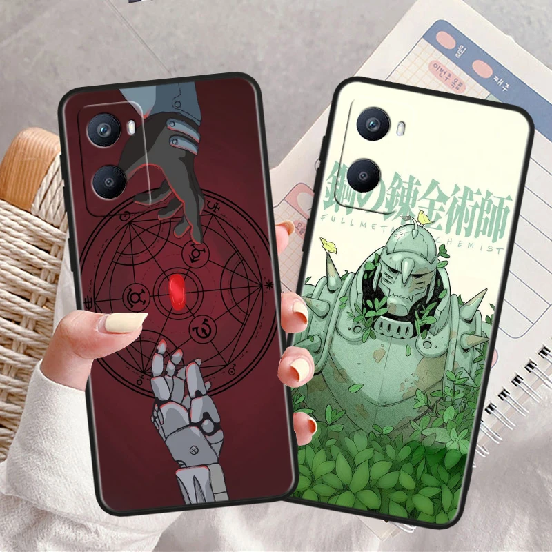 Цельнометаллический алхимик Эдвард Элрик телефон фрик для OPPO Reno 5 6 7 8 10 11 Z F Find X2 X3