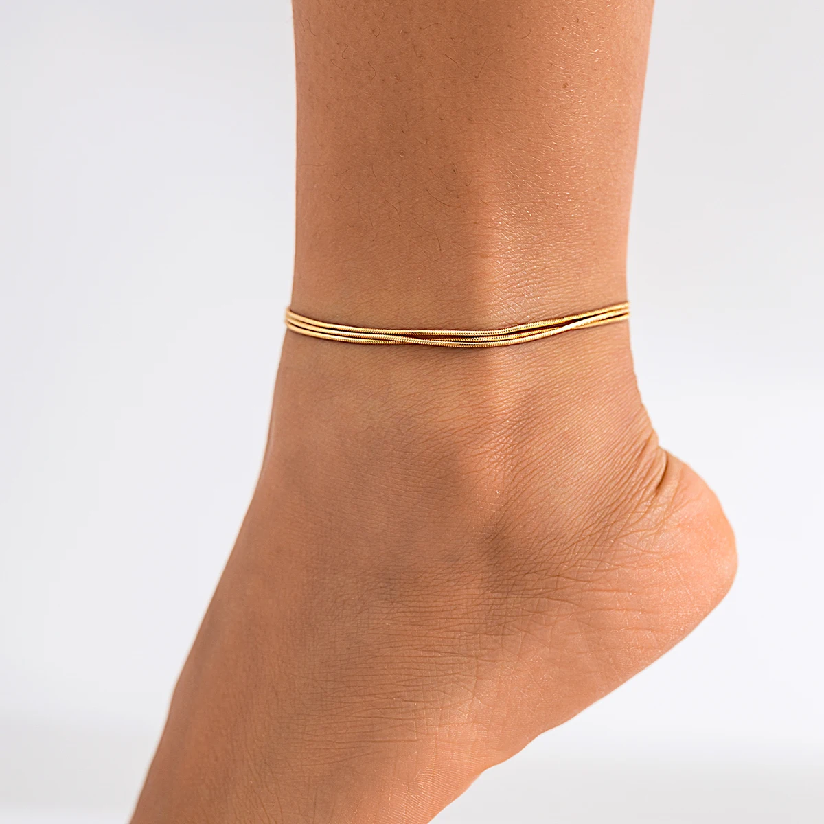 

Simple Snake Bone Chain Anklet Bracelet for Women Summer Beach Gold Color Ankle Barefoot Sandal Foot Jewelry Y2K Accessories New