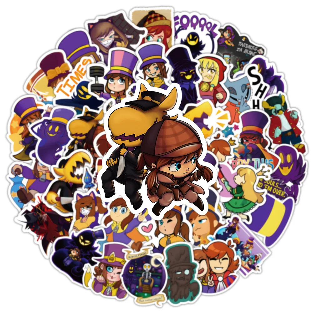 10/30/50 шт. шапка вовремя наклейки забавная игра мультяшная наклейка чемодан