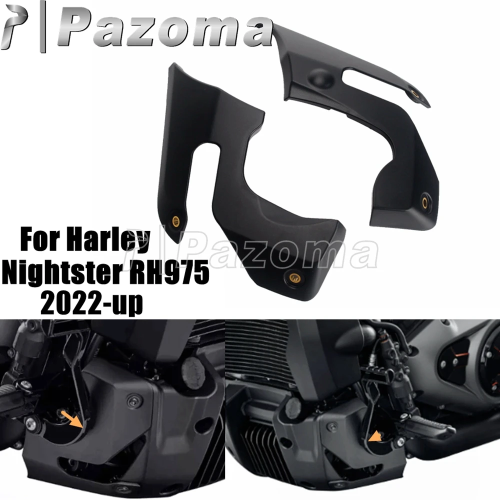 

Left Right Motorcycle Lower Side Cover Protector Fairing Chin Guards For Harley Sportster Nightster RH975 Accessories 2022-up