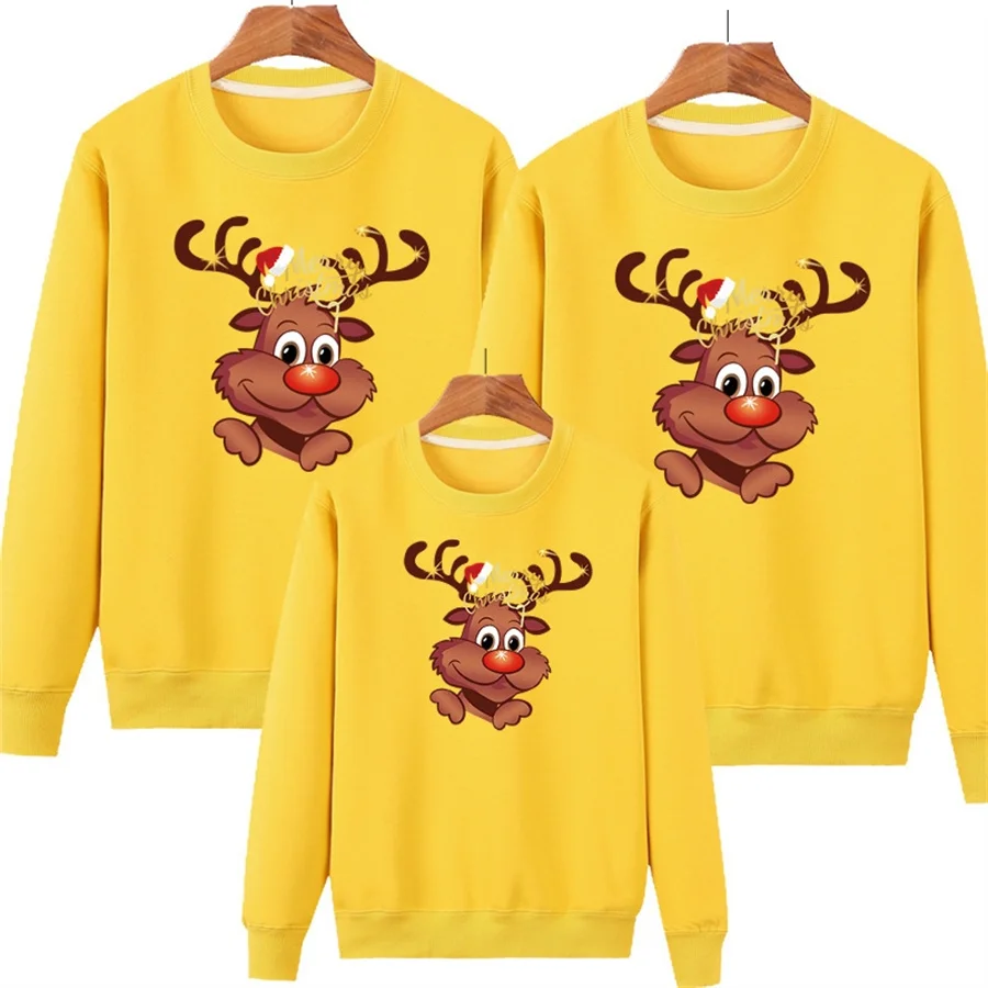 Рождественские Семейные наряды снеговик Джерси Рождественский свитер мама папа