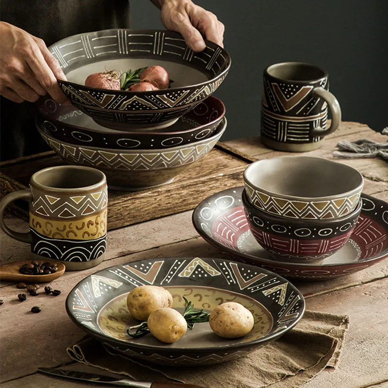 Фарфоровая креативная керамическая индивидуальная шероховатая рандомная