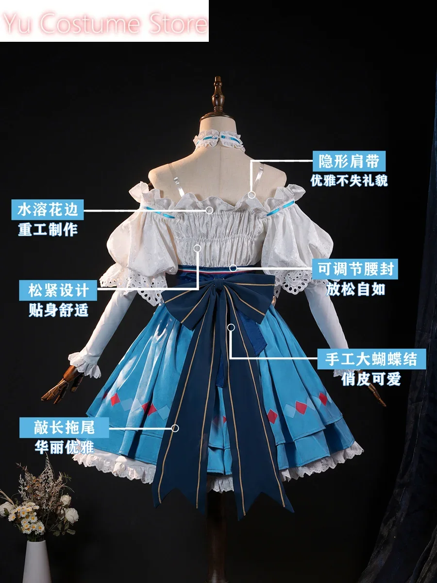 Arknights Eyjafjalla The Hviit Aska Picnic Before Trip женский косплей костюм Cos Game аниме вечерние