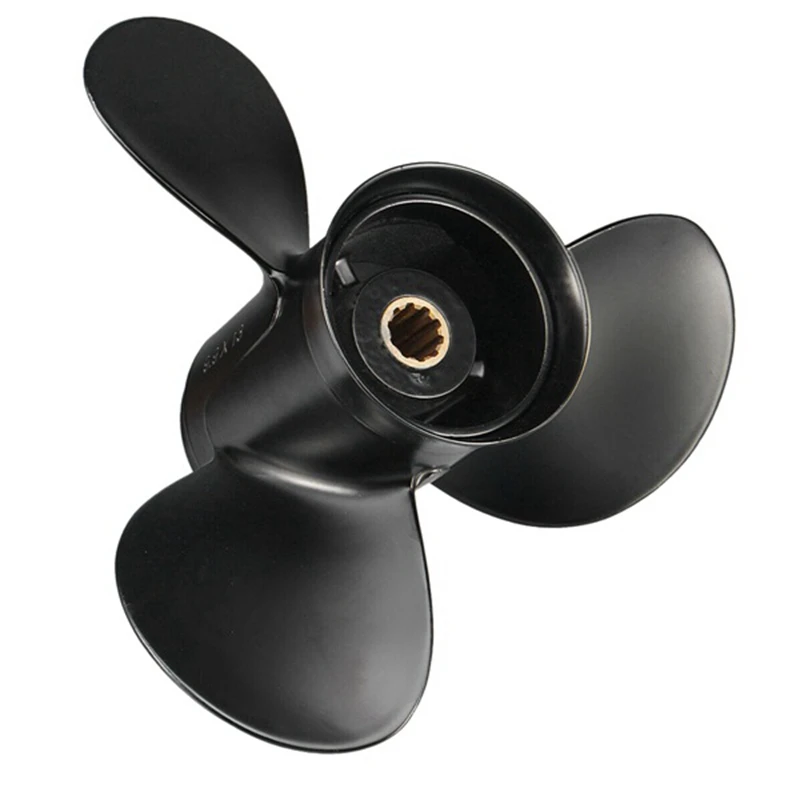 

Boat Propeller 9.9X13 For Tohatsu 20HP-30HP 3 Blades Aluminum 10 Tooth RH 346-64104-5 9.9X13