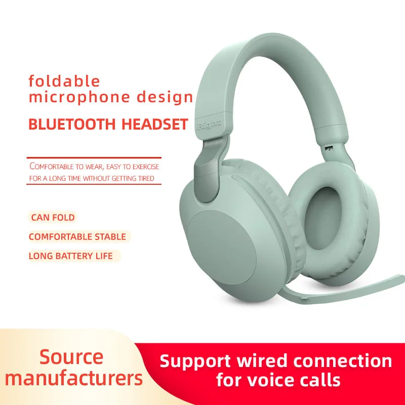 

2022 New Wireless Earphones Bluetooth Headphones Folding HiF Headset Stereo with Microphone Gaming Headphone 3D Music Headset