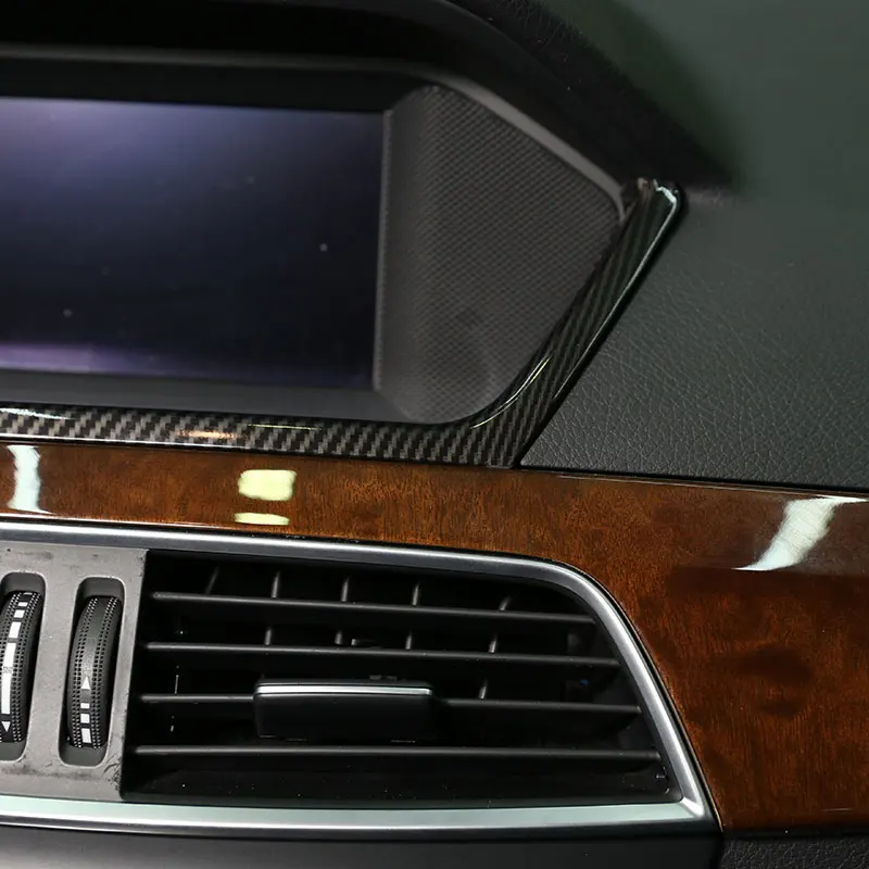 Для Mercedes Benz C Class W204 2011-2013 ABS углеродное волокно автомобильный прибор панель
