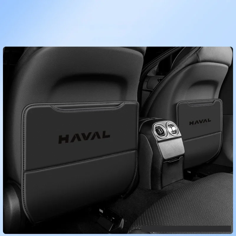 

Для Haval H3 2024 2025 автомобильный Стайлинг, кожаный противоударный коврик, противоударные защитные коврики, защита спинки сиденья, автоаксессуары
