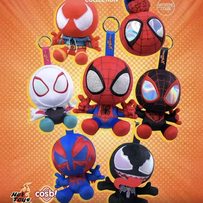 Фото Плюшевый брелок-сюрприз Marvel Spider-Man Mystery Cosbi: Веном, Гвен, Майлз Моралес. Мягкая игрушка-подвеска для сумки. Подарок-сюрприз для фанатов. №4