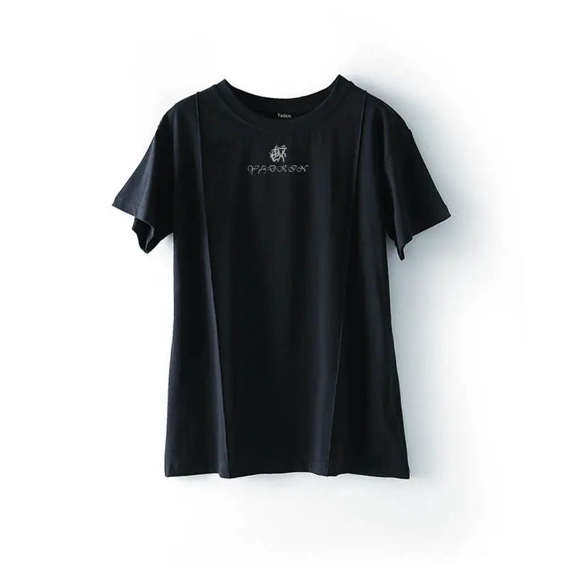

Новая классическая летняя популярная Высококачественная дышащая женская мягкая футболка с коротким рукавом для отдыха