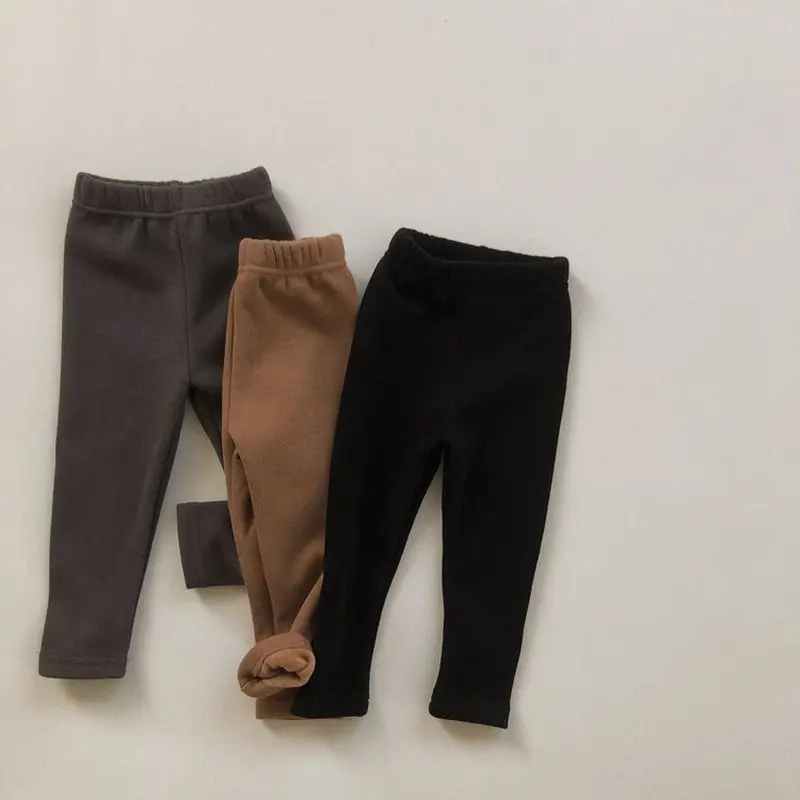 

Baby Girl Leggings New Kids Winter Clothes Toddler Straight Tight Stretch Pants Boys Pyjama Trousers Warm Casual Pants Fashion