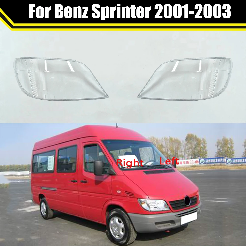 Auto Lamp Light Case For Benz Sprinter 2001 2002 2003 Car Headlight Lens Cover Lampshade Glass Lampcover Caps Headlamp Shell