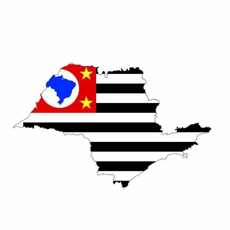 Сан-Паулу Бразилия автомобильная наклейка флаг карта памяти