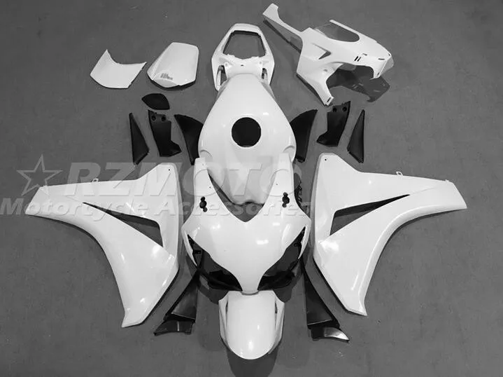 

НОВЫЕ комплекты обтекателей для мотоциклов ABS, подходят для HONDA CBR1000RR 08 09 10 11 2008 2009 2010 2011, кузов белого цвета на заказ