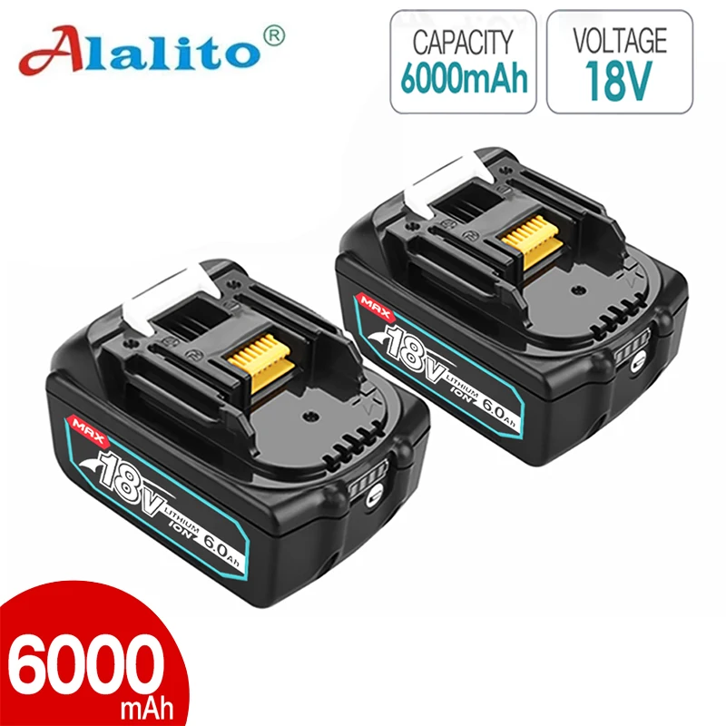 Аккумуляторная батарея для Makita 18 в 6000 мАч BL1830B BL1860B BL1840B BL1815 |