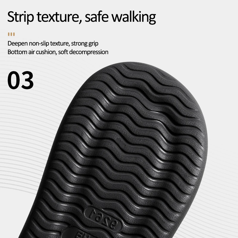 Мужские сандалии на толстой подошве Нескользящие Шлепанцы из ЭВА летняя обувь