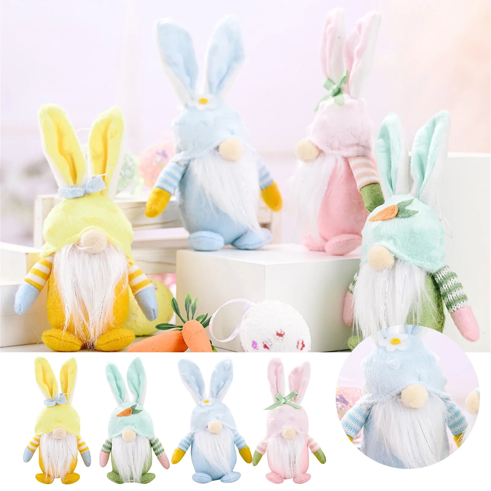 Современные плюшевые куклы Krolik из смолы с животными в современном стиле без лица