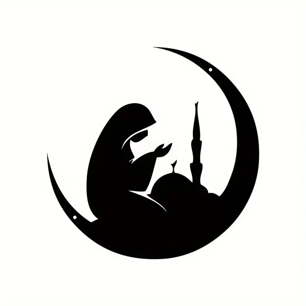 1 шт. женское настенное украшение в форме полумесяца