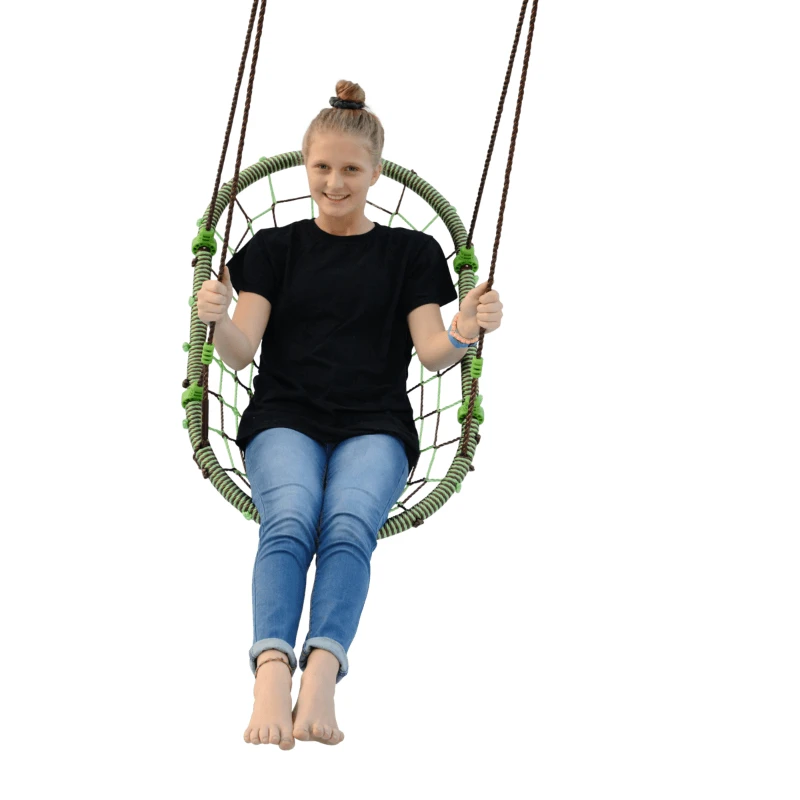 Woval Green Adjustable Reclining Indoor and Outdoor Rocking Swing Holds 400 lbs Ages 4 and Up