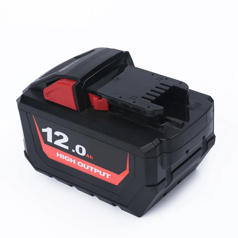 New 18V 12Ah Lithium-Ion High Power Lithium Battery Pack for M18 48-11-1812 for Milwaukee M18 18V Cordless Power Tools Hammers