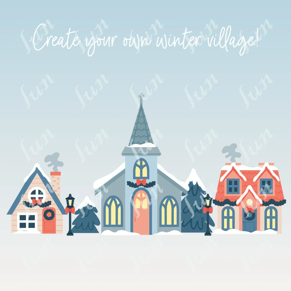 

Metal Cutting Dies Diy Scrapbooking Winter Village Molds Making Photo Album Decoration Embossing Paper Cards Template Crafts