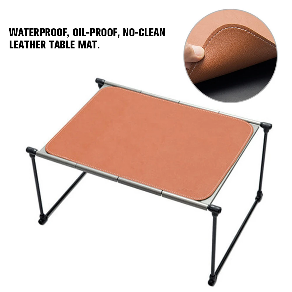 

Кожаный коврик для кухонного стола, водонепроницаемые складные многофункциональные теплоизоляционные коврики, маслостойкие прочные ковр...