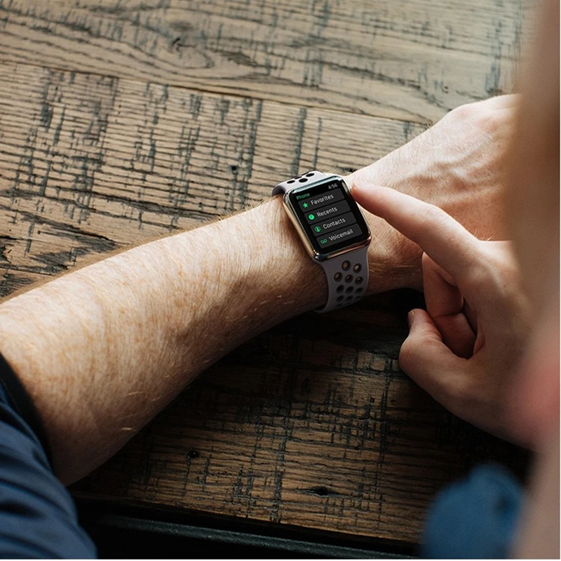 Фото Чехол для Apple Watch Серия 7 se 6 5 4 3 2 1, силиконовый, прозрачный, 44 мм, 40 мм, 42 мм, 38 мм, 45 мм, 41 мм, ТПУ №4