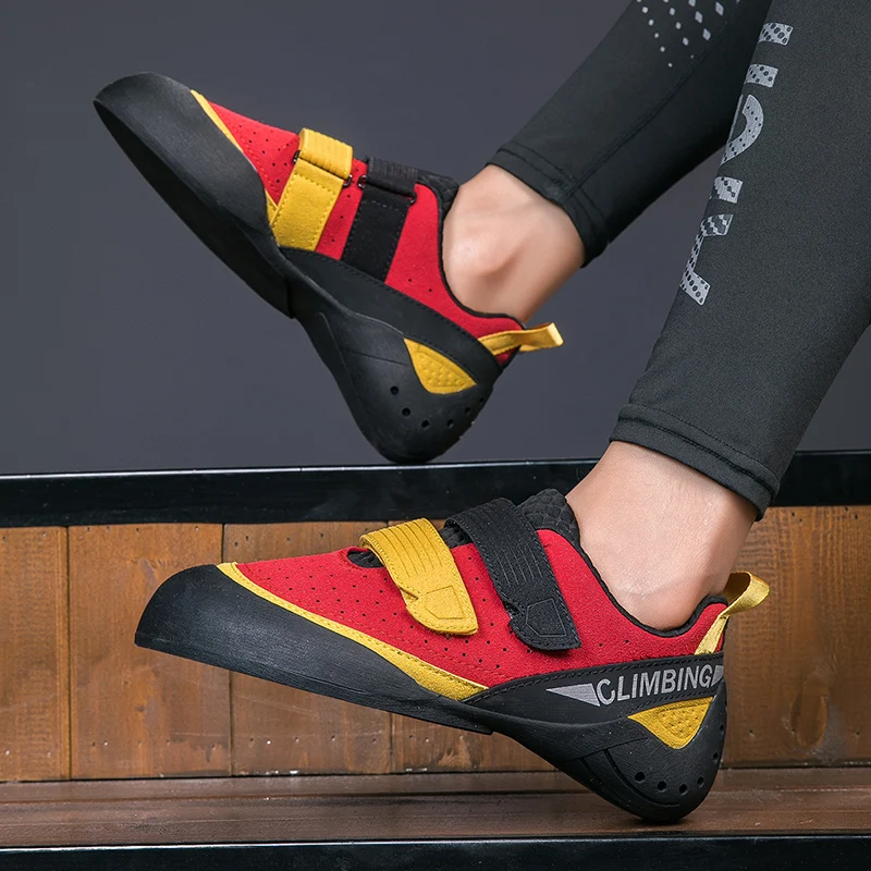 

Профессиональные детские ботинки для скалолазания, высококачественные обуви для скалолазания, Нескользящие резиновые детские ботинки для скалолазания