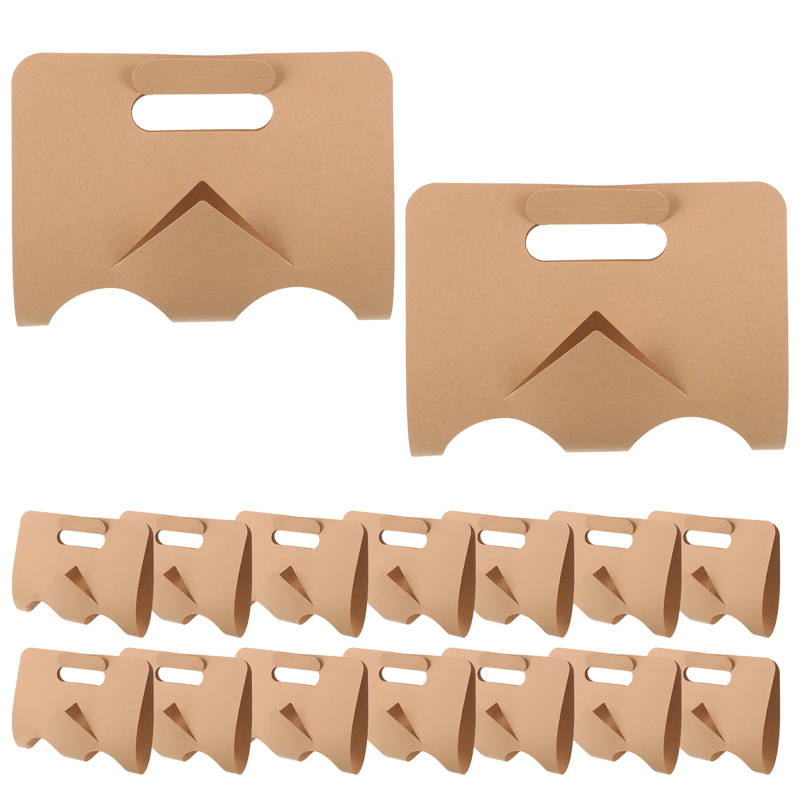 

50Pcs Paper with Handle Coffee Beverage