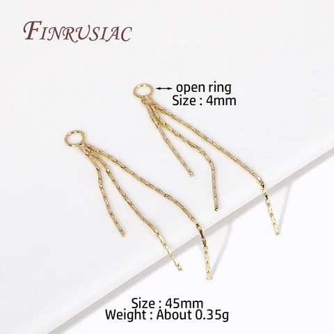 Позолоченные латунные подвески-кисточки FINRUSIAC