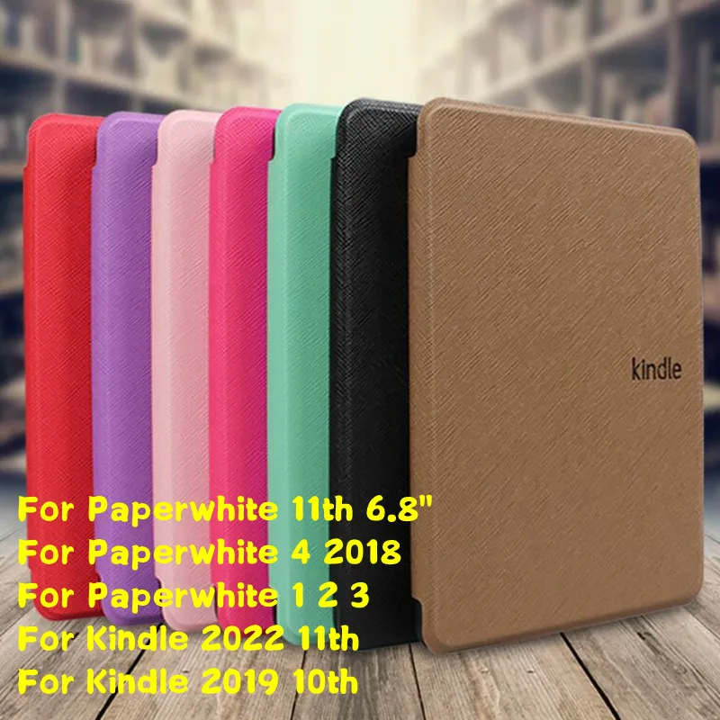 

For Kindle Paperwhite Case 5 11th 4/3/2/1 PQ94WIF DP75SDI M2L3EK Cover Shell for Kindle 10th J9G29R 11th C2V2L3 Flip E-book Capa