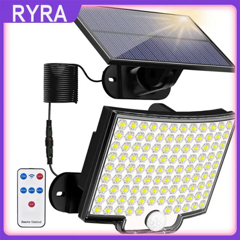 

Высококачественные лампы на солнечной батарее из АБС и поликарбоната, Бытовая лампа с датчиком человека, яркая наружная лампа для двора, наружное освещение