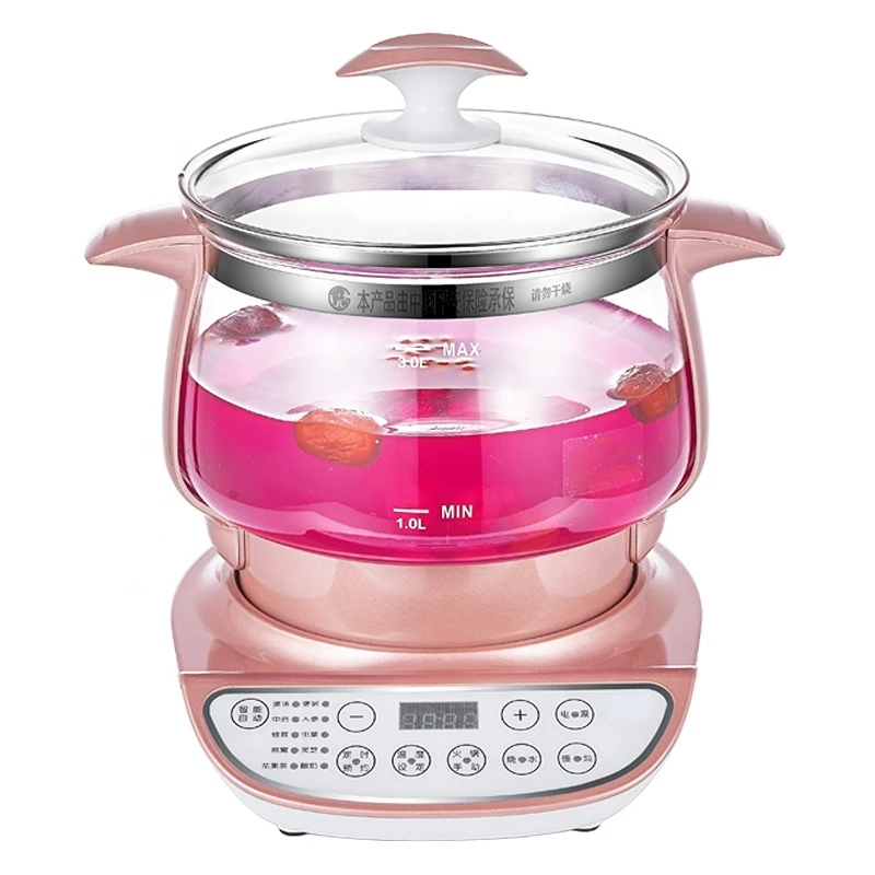 

Factory supply high quality electric kettle hot pot glass stockpot electric soup pot slow cooking pot