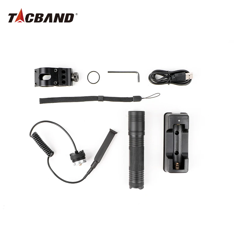 

TACBAND Super Bright High Power Rechargeable Hunting Flashlight