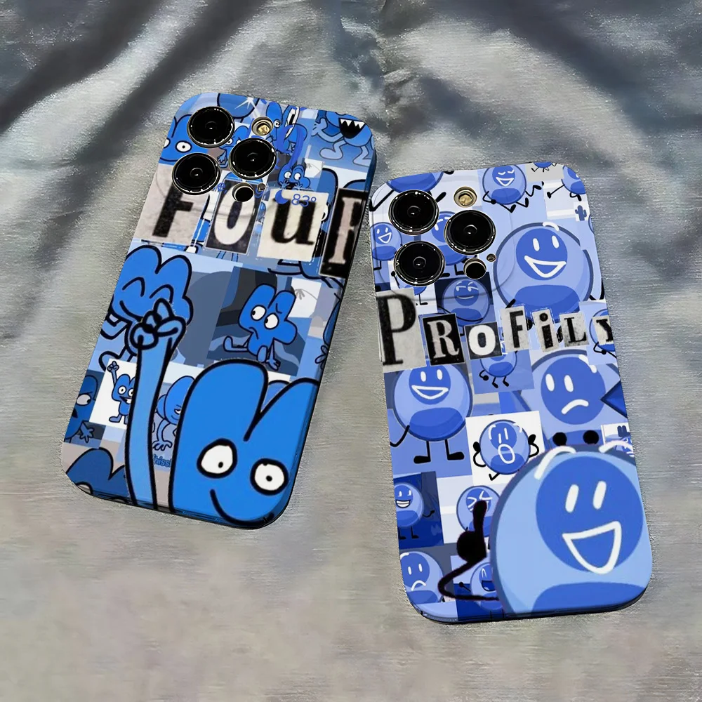 Чехол для телефона Bfdi Battle For Dream Island iPhone 16 15 14 13 12 11 Pro Max XS XR XSMax 6 7 8 Plus глянцевая