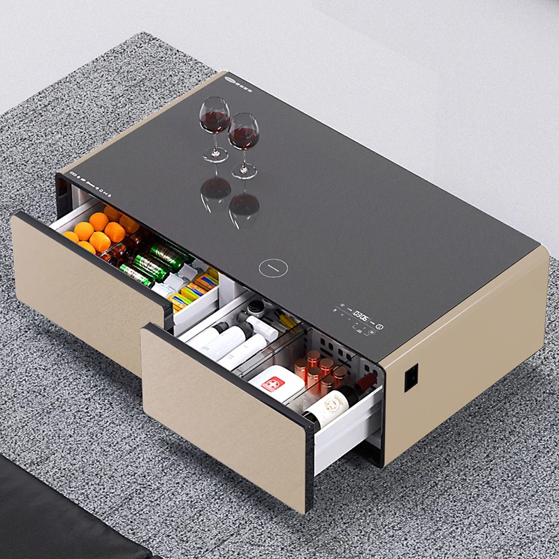 

Современные приборы для гостиной, умная мебель, умный журнальный столик, маленький холодильник