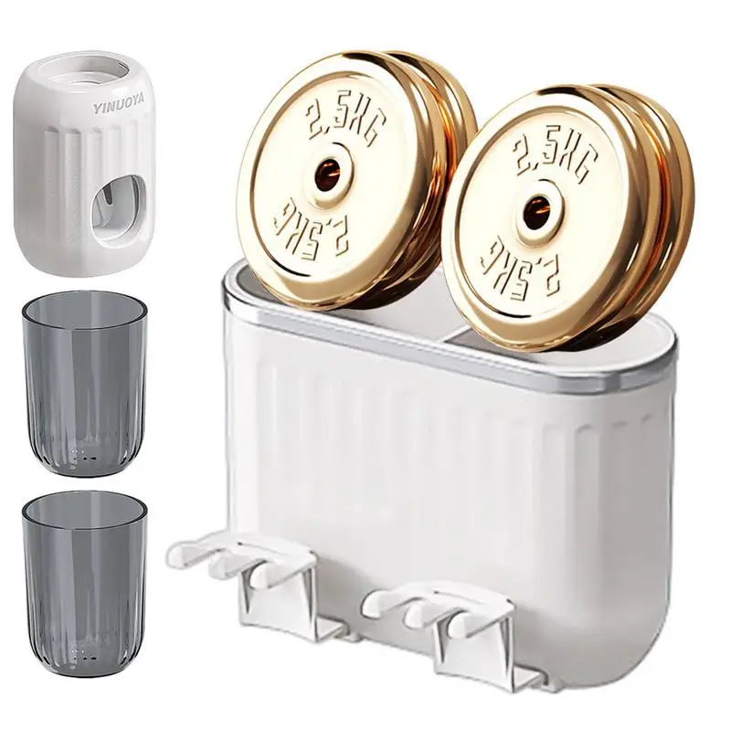 

Wall Mounted Toothbrush Storage Rack Toothbrush Rack Toothpaste Holder Organizer Punch Free Portable Toothbrush Hanger Tooth